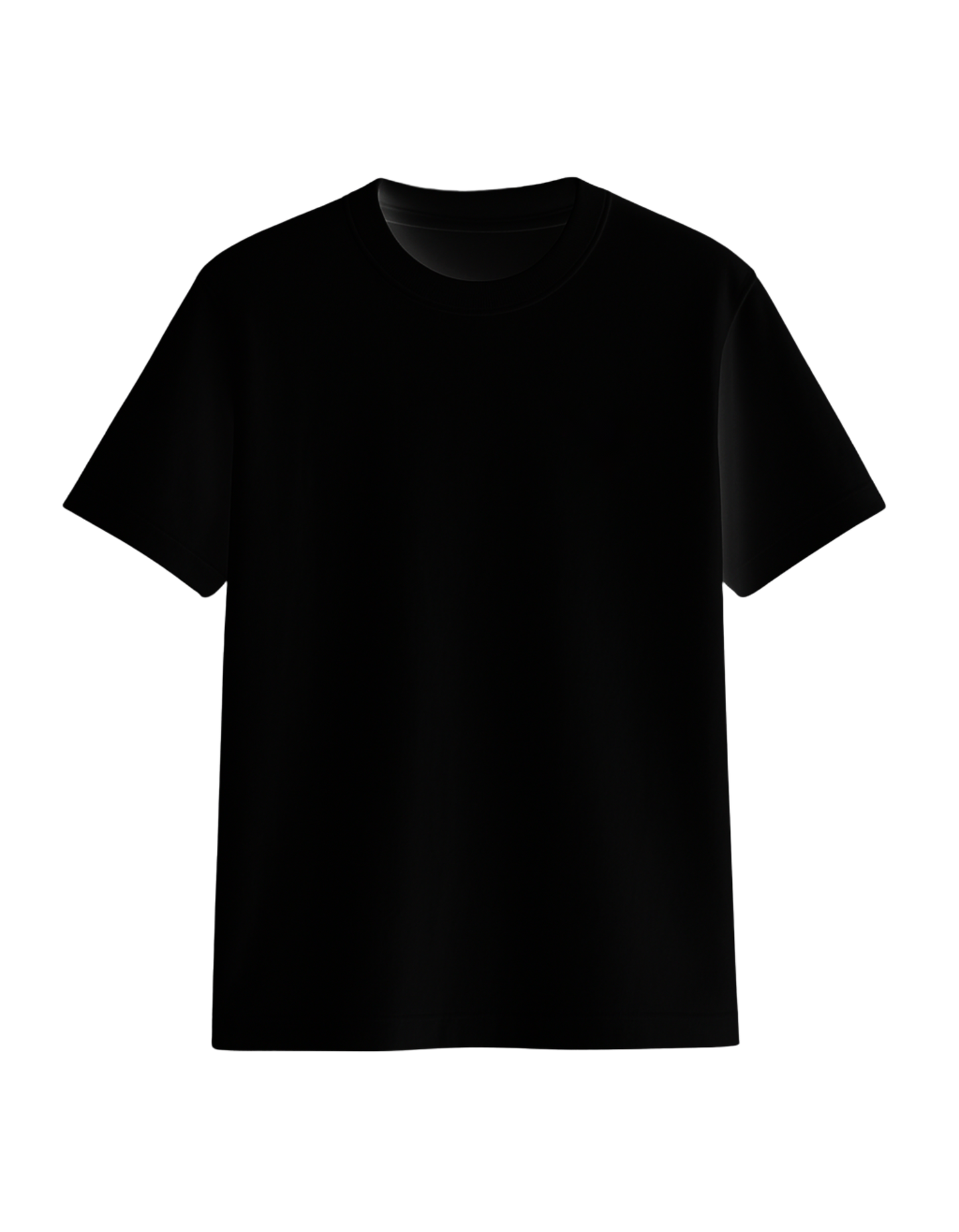BLACK BASIC REGULAR FIT T-SHIRT