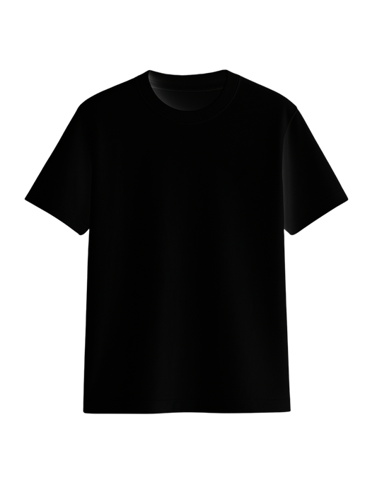 BLACK BASIC REGULAR FIT T-SHIRT